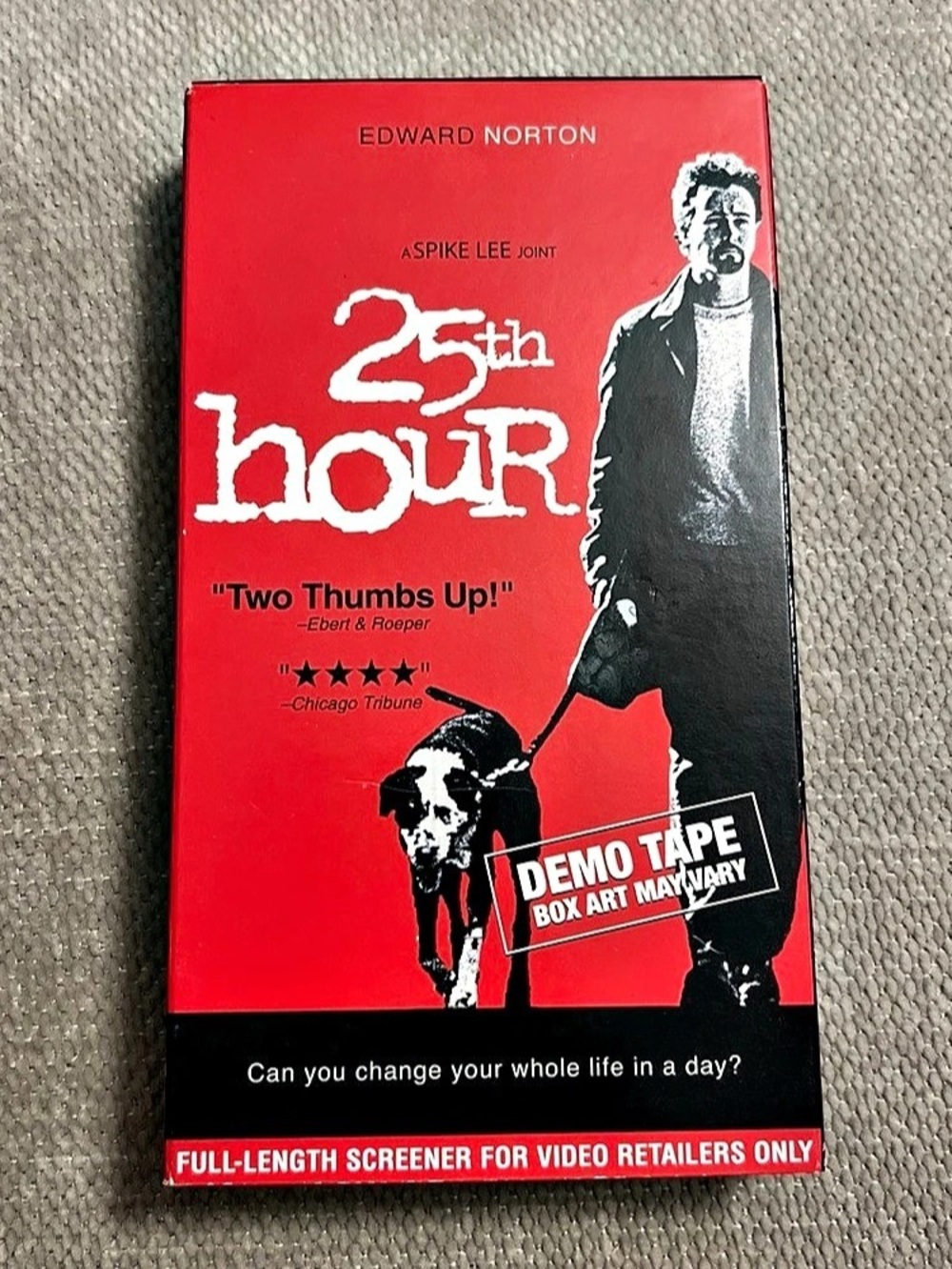 25th Hour VHS Rare Demo Tape Promo Copy pre release Spike Lee Ed Norton vintage